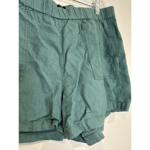 J.Crew Linen Blend Shorts Women's Medium 3" Inseam Summer Comfort - Picture 3 of 8